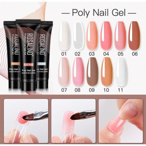 Poly Nail Gel For Nails Extension Finger nail art Manicure Acryl gel Varnish hybrid 30ML Poly UV Gel Polish Extension
