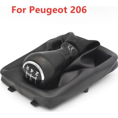 For Peugeot 206 Car Gear Shift Knob Boot Dust Cover 5 Speed Accessory