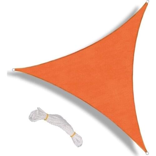 Sun Shade Sail Triangle Top Cover Permeable UV Block Fabric for Pergola Cover Canopy