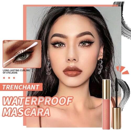 Slim Curling Mascara Waterproof Sweatproof Not Easy To Take Off Naturally Long And Plump Eyelash Base Cosmetics Maquillaje