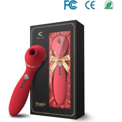 KISSTOY Polly Heating Sucking Licking Vibrator G Spot Dildo Nipple Sucker Clitoris Stimulator Adult Sex Toys For Women FCC CE