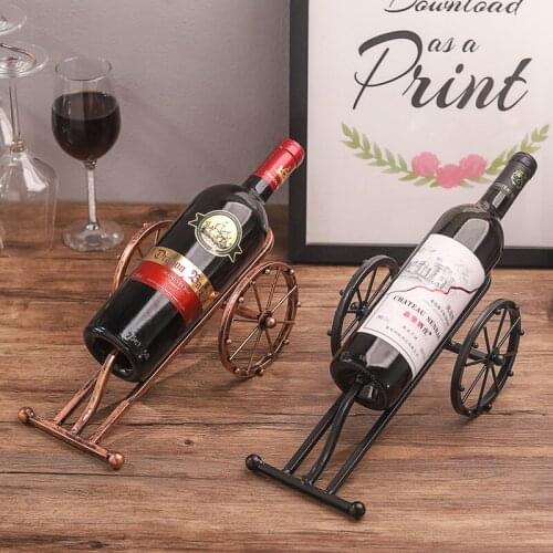 Wrought iron wine rack decoration creative home living room wine cabinet decoration wine shelf bar counter desktop decoration