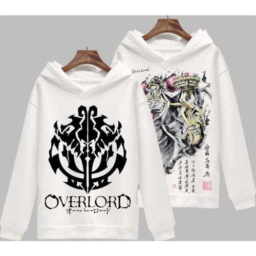 Japanese Anime Overlord Albedo Cosplay Hoodie 3d Print Punk Skull Harajuku Fleece Sweatshirt Hoodies Pullover Top Costume Hoody