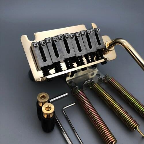 2 post point Guitar Tremolo Bridge 510 Stlye Steel Block Sus Saddles Push In Arm ST bridge