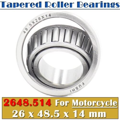 26*48.5*14 mm 1PC Steering Head Bearing 2648.514 Tapered Roller Motorcycle Bearings