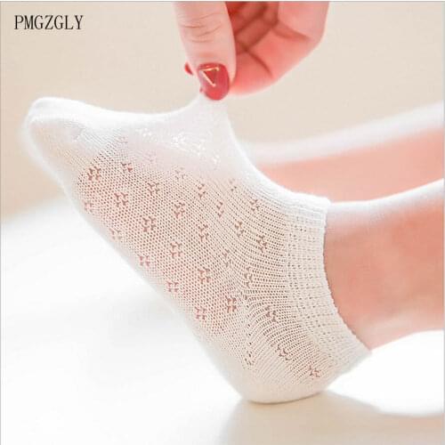 5 Pair Lot Boys Girls Cotton Thin Breathable Baby Mesh Sock Childrens Socks Spring Summer white soft for newborn toddlers 0-8T