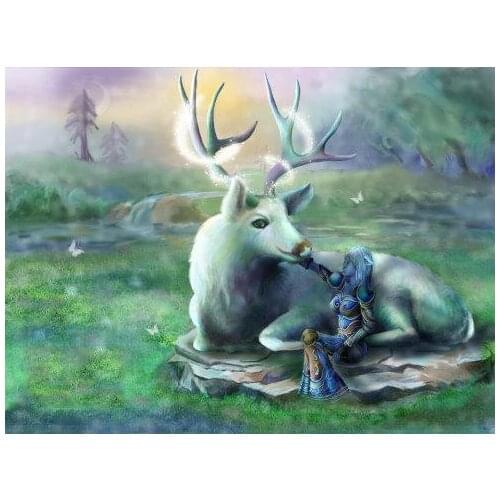 Full square wall stickers Cuadros haft diamentowy 5D diamond painting 5D Cross stitch kit set tools landscape animal deer Mosaic
