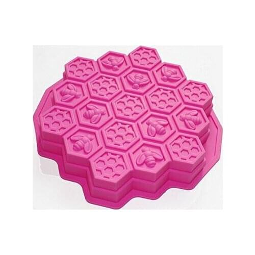 Bees Honeycomb Cake Pan Mold Chocolate Pizza Baking Tray Silicone Mould