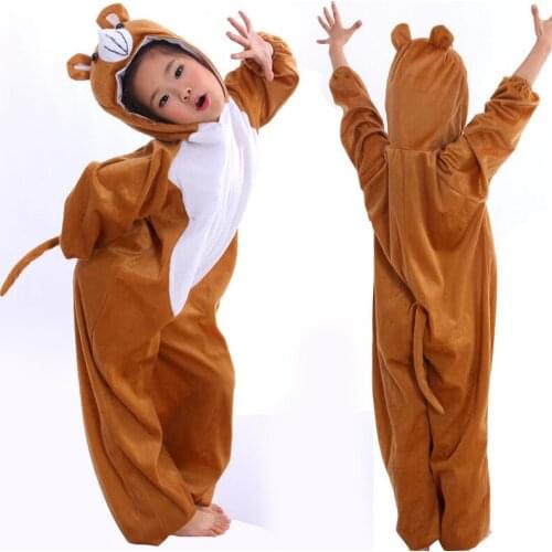 Animal Little Bear Cosplay Costume Fancy Dress / Childrens Day Performance Clothing / Halloween Kids Cartoon Animal Bear Suits
