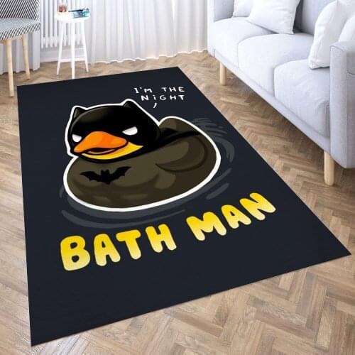 Bath man Carpet for Living Room 3D Anime Cartoon Rug Gamer Teen Room Bedside Lounge Rug Kids Children Floor Mats