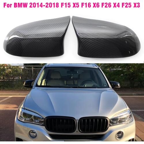 Car Side Door Rearview Side Mirror Cover Cap For BMW F15 X5 F16 X6 F25 X3 F26 X4 Parts styling