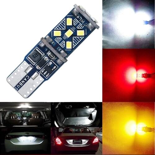 2PCS T10 W5W New Super Bright LED Car Parking Lights WY5W 168 501 2825 Auto Wedge Turn Side Bulbs Car Interior Reading Dome Lamp