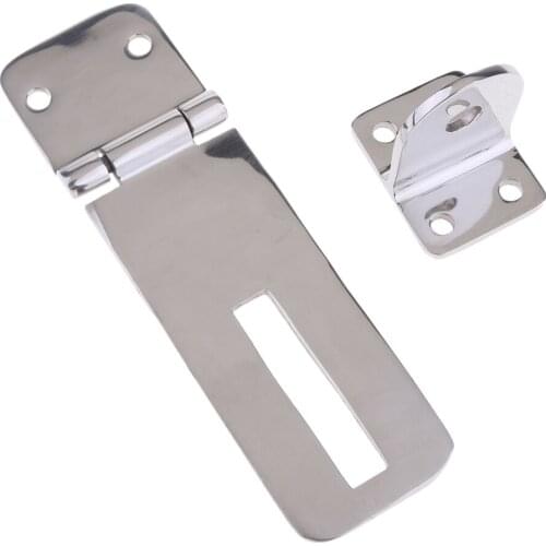 Stainless Steel Hasp Swivel Lock for Boat Cabin Door/Garage Door/Dock Boxes
