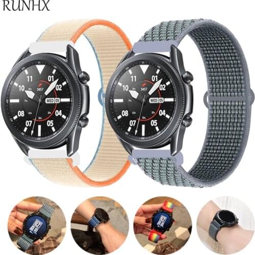 20mm 22mm Watch Strap for Samsung Galaxy Watch 3 46mm 42mm Active 2 40mm 44mm Gear S3 nylon Loop Bracelet Huawei GT2 Pro Strap