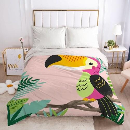Luxury Duvet cover Quilt/Blanket/Comfortable Case Single Double Queen King Bedding 140x200 240x220 240x260 nordic bird
