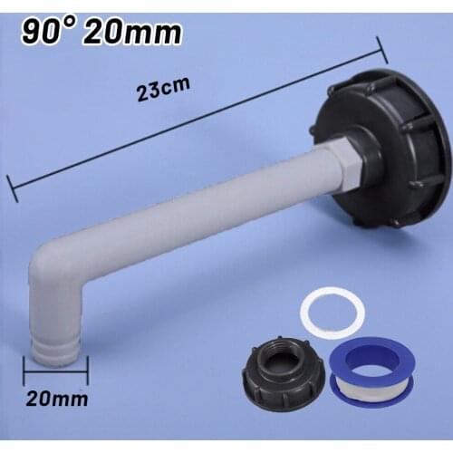 S60X6 IBC Tank Adapter Garden Hose Faucet Lengthen Connector Water Tank Adapter IBC Water Tank Adapter Replacement Connector