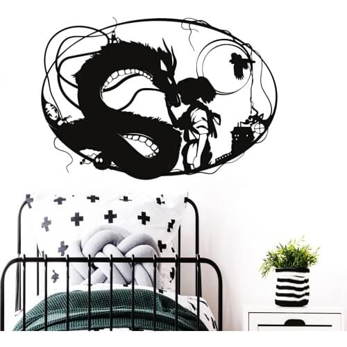 Spirited Away Wall Decals Nurser Classroom Home Decoration Vinyl Self-adhesive Wall Stickers For Kids Rooms Art Decor Y986
