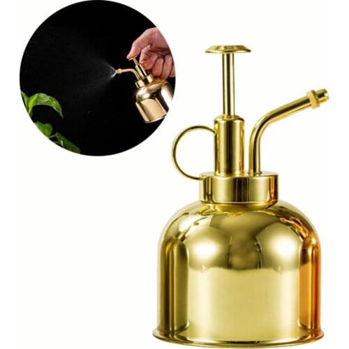 Thicken 304 Stainless Steel Premium 300ml Watering Can Spray Kettle Metal Tank Potted Houseplant Home Favors