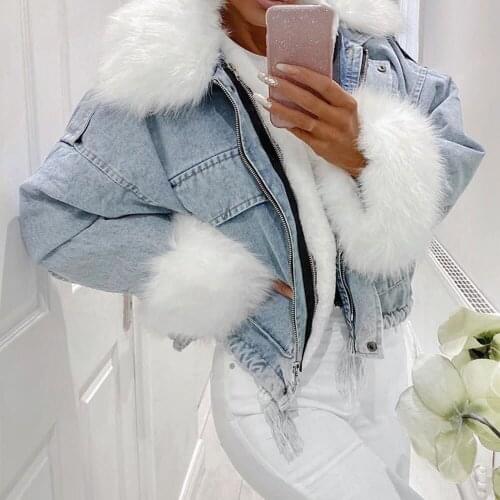 YGhan Women's Jackets With Fur