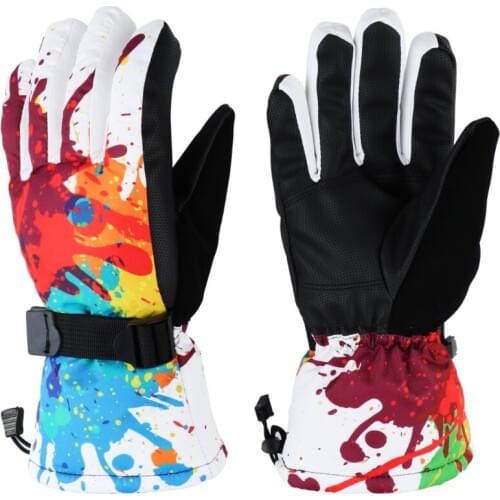 Guantes De Invierno Womens Ski Gloves Outdoor Mens Waterproof And Cashmere Snowboard Mittens Plus Cotton Adult Skiing Gloves