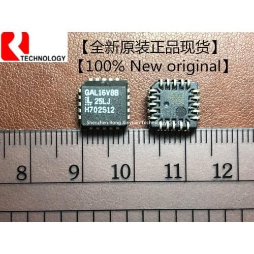 100% New Original GAL16V8B-25LJ GAL16V8B PLCC-20 High Performance E2CMOS PLDGeneric Array Logic