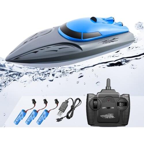 2021 New 806 Dual Motors Remote Control RC Boat 20km/h ABS High Strength Shell Resistance Waterproof Race Boat Toys For Children