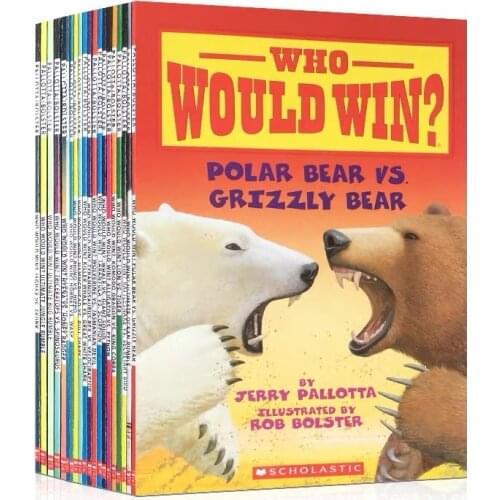20 Books/set WHO WOULD WIN? scholastic kids English Picture Book graded reading early Education children gift 5-12 years