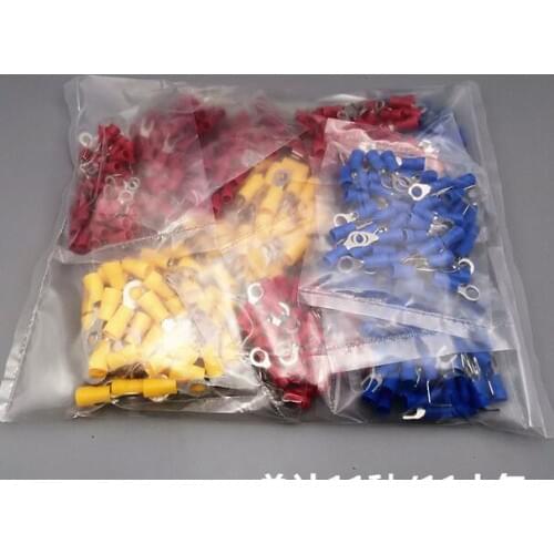 550pcs SV RV terminal block cold-pressed terminal pre-insulated terminal O-shaped U round fork terminal block