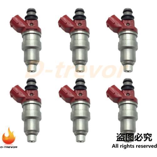 6pcs OEM 23250-74130 fuel injectors nozzle for Camry Vista Petrol 1.8L 1990-1994 flow matched 23209-74130 2320974130 2325074130