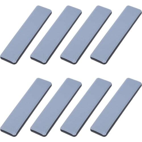 JFBL Hot 8Pc Furniture Glides Rectangle Furniture Sliders 25mm x 100mm Self Adhesive Furniture Moving Sliders for Floor Protecto