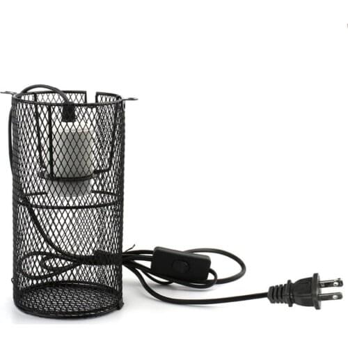 Reptile Anti Scald Lampshade Ceramic Heating Lamp Holder for Pet Reptile Amphibian Snake Lizard Turtle