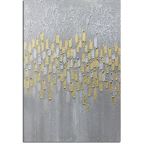 100% Handmade Abstract Gold Oil Painting Best Christmas Gift for Living Room Modern Painting wall decor picture art Gift