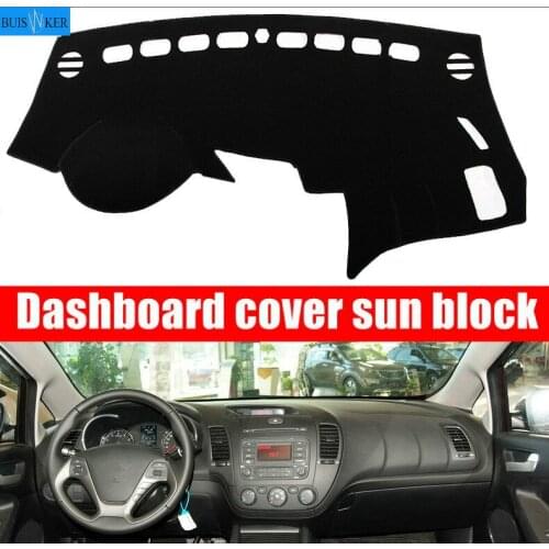 Car Dashboard Cover Pad Mat Dash Sun Shade Instrument Carpet Accessories For Kia Cerato Forte K3 2013 2014 2015 2016 2017 2018