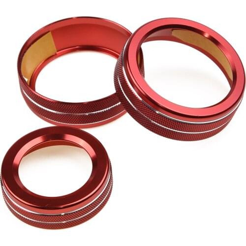 For Mercedes-Benz A B CLA GLA Class Decorative Covers Air-Condition Trim Red 3pcs New Accessory Useful