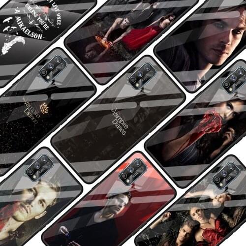 Vampire Diaries Tempered Glass Phone Case For OPPO Realme 6 Pro 7 Find X2Lite A9 2020 A52 C3 7i XT 5 Shell Coque Capa