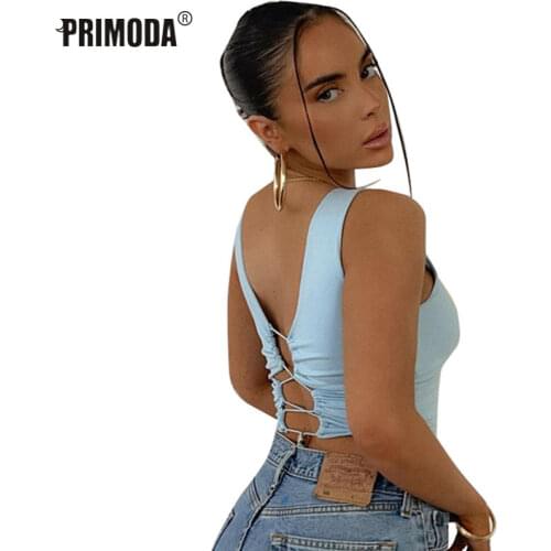 Double Wear Harajuku Tank Tops Female Sexy Lace Up Bandage Crop Vest Chic Off Shoulder White Summer Women Tops Backless PR2647G