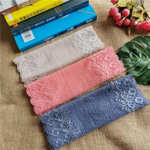23.5 cm Wide Pink Elastic Lace fabric Sewing Material Accessories Suitable For Wedding Dress Underwear decorative fabric E2099