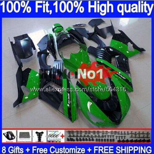 Injection For KAWASAKI ZX 14R ZX14R 06 07 08 09 10 11 78MC.10 Stock green ZZR1400 ZX-14R 2006 2007 2008 2009 2010 2011 Fairing