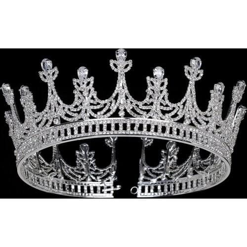 Crown HADIYANA Classical Dignified Tiara Women Wedding Hair Accessories Queen Luxury Hair Jewelry BC3584 Couronne De Mariage