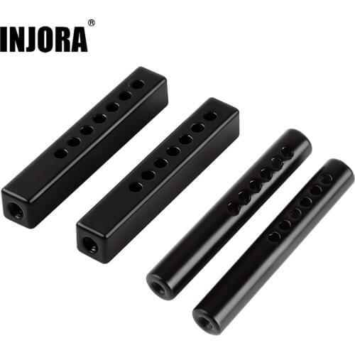 INJORA 2PCS Metal Bumper Mount Holder Post with Screws for 1/10 RC Crawler Car Axial SCX10 90046 Traxxas TRX4 TRX6