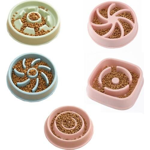 Pet Dog Feeding Food Bowls Non-slip Cat Puppy Slow Down Eating Feeder Dish Prevent Obesity Anti Choke Dogs Bowl Pets Supplies