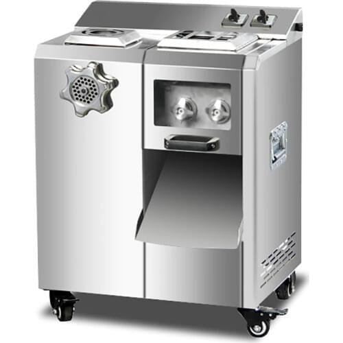 Multi-function Meat Grinder Stainless Steel Canteen Fast Food Restaurant Meat Grinder Twisting Dual-use Commercial Cutting YC-7