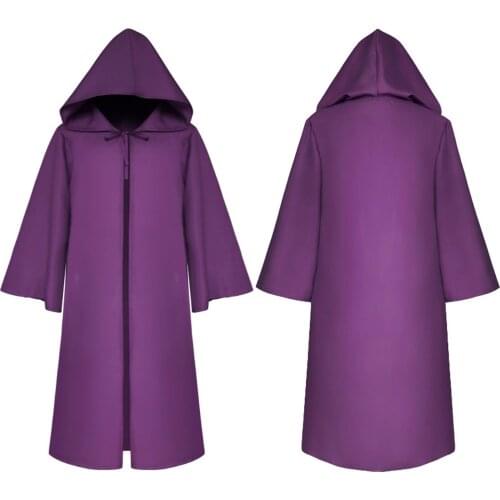 Fashion Childrens Halloween Dress Up Solid Color Lace-Up Long Sleeve Hooded Sleeve Cloak Cape Jackets Witch Medieval Costume#g4