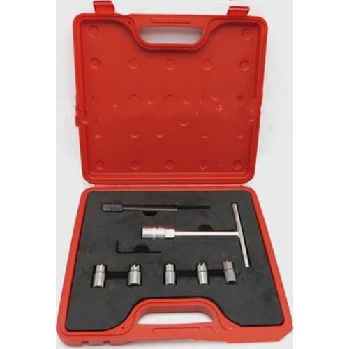 7PCS Diesel Injector Seat Cutter Cleaner Tool Set To Clean Re-cutting The Injector Seat of Modern Common Rail Diesel Engines