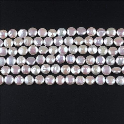 Wholesale AAAA White Color Size 12-13mm Freshwater Coin Pearl
