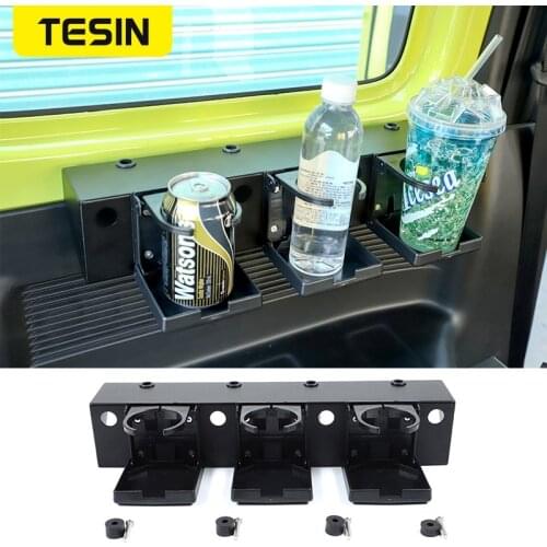 TESIN Car Interior Headrest Drinks Water Cup Holder Mount Bracket Support for Suzuki Jimny JB74 2019 2020 2021 Car Accessories