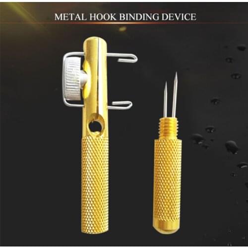 Full Metal Fishing Hook Knotting Tool Tie Hook Loop Making Device Hooks Decoupling Remover Carp Fishing Equipment Accessory