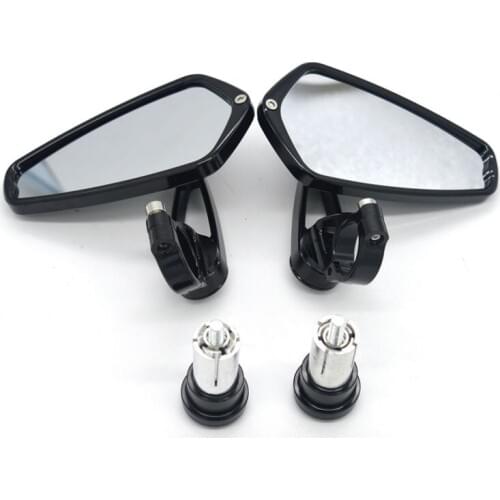 CNC Universal Motorcycle 7/8" 22mm Handlebar End Side Mirrors Motorbike Motocross Chopper Cruiser Cafe Racer Accessories Mirrors