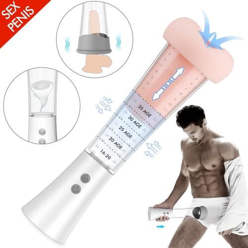 Vibrator Penis Pump Vacuum Pump Toys For Adult Men Gays Electric Pump For Penis Enlarger Male Penile Erection Training Extend