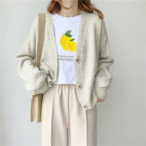 SIZE XXL Winter Women Cardigans Cashmere Sweater Knitted Jacket Girls Korean Chic Tops Womans Sweaters jersey knit Cardigans